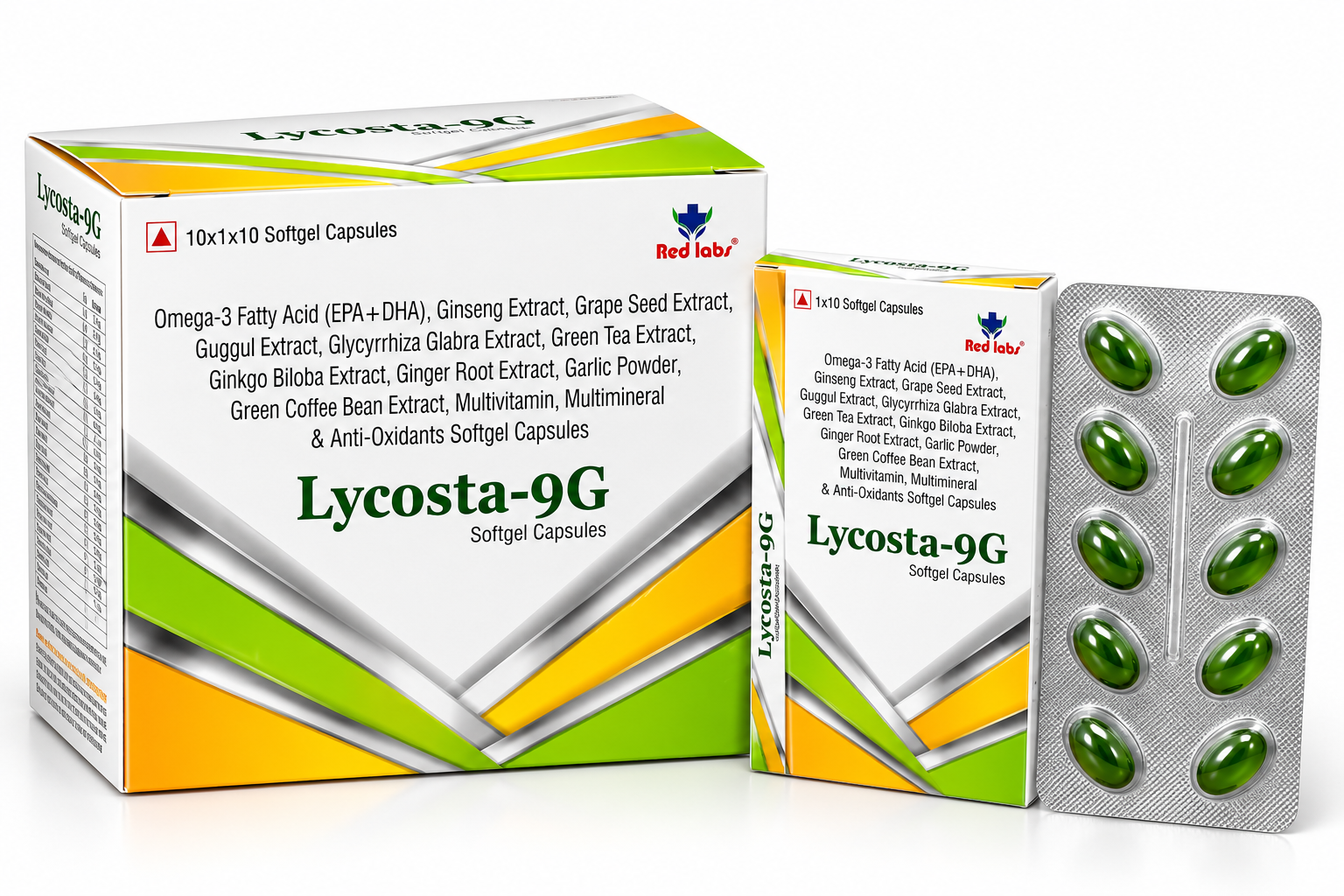 Lycosta 9G softgel product display